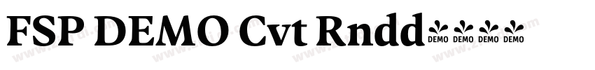 FSP DEMO Cvt Rndd字体转换 FSP DEMO Cvt Rndd字体转换